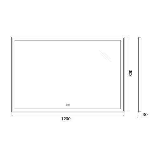 Зеркало BelBagno SPC-GRT-1200-800-LED-TCH-WARM 12W 220-240V 1200x30x800 с подсветкой сенсорным выключателем и подогревом Зеркало BelBagno SPC-GRT-1200-800-LED-TCH-WARM 12W 220-240V 1200x30x800 с подсветкой сенсорным выключателем и подогревом