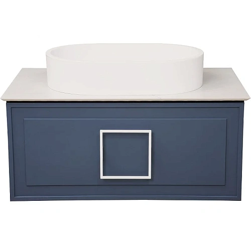 Тумба под раковину La Fenice Cubo Blu Grigio Синий матовый 80, FNC-01-CUB-BG-80 Тумба под раковину La Fenice Cubo Blu Grigio Синий матовый 80, FNC-01-CUB-BG-80