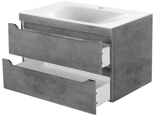 Тумба под раковину Vincea Fine 80 Beton VMC-2F800BT Тумба под раковину Vincea Fine 80 Beton VMC-2F800BT