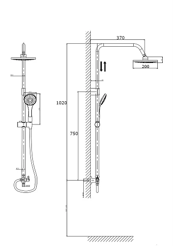 Душевая стойка RUSH Bella (BL4535-111) Душевая стойка RUSH Bella (BL4535-111)