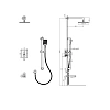 Душевая система RUSH Thira (TR3635-60Black) встраиваемая Душевая система RUSH Thira (TR3635-60Black) встраиваемая