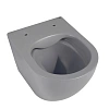 Унитаз подвесной ABBER Bequem AC1101MG серый матовый, безободковый с крышкой микролифт Унитаз подвесной ABBER Bequem AC1101MG серый матовый, безободковый с крышкой микролифт