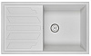 Картинка анонса товара «кухонная мойка granula 8601, арктик (белый), кварц 860х500»