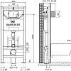 Инсталляция для унитаза Oli 120 100409m механическая Инсталляция для унитаза Oli 120 100409m механическая