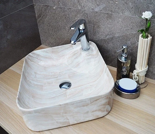 Раковина CeramaLux 591 накладная, под камень Раковина CeramaLux 591 накладная, под камень