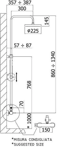 Душевая система Paffoni Mini Master ZCOL600CR Душевая система Paffoni Mini Master ZCOL600CR