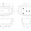 Акриловая ванна BelBagno BB83-1500-W0 1500x775 Акриловая ванна BelBagno BB83-1500-W0 1500x775