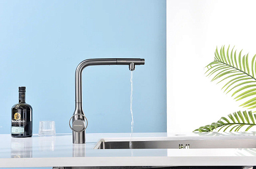 Смеситель для кухни Paulmark URBAN брашированная сталь Ur213104-BS Смеситель для кухни Paulmark URBAN брашированная сталь Ur213104-BS