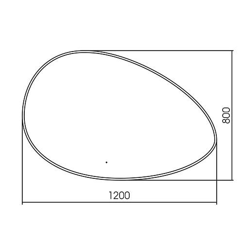 Зеркало ABBER Kontur AG6301SCL-1.2 с подсветкой, бесконтактный выключатель, диммер Зеркало ABBER Kontur AG6301SCL-1.2 с подсветкой, бесконтактный выключатель, диммер