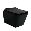 Унитаз подвесной CeramaLux 5170 МВ черный матовый с крышкой микролифт