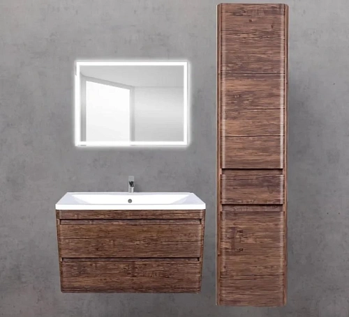 Тумба под раковину Style Line Атлантика 80 напольная, Люкс старое дерево, PLUS ЛС-00000665 Тумба под раковину Style Line Атлантика 80 напольная, Люкс старое дерево, PLUS ЛС-00000665