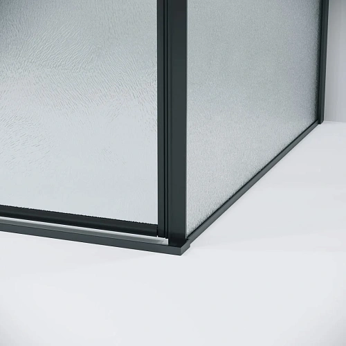 Боковая стенка GROSSMAN Galaxy 200.K33.01.70.21.02 (70x195) черный матовый, стекло шиншилла Боковая стенка GROSSMAN Galaxy 200.K33.01.70.21.02 (70x195) черный матовый, стекло шиншилла