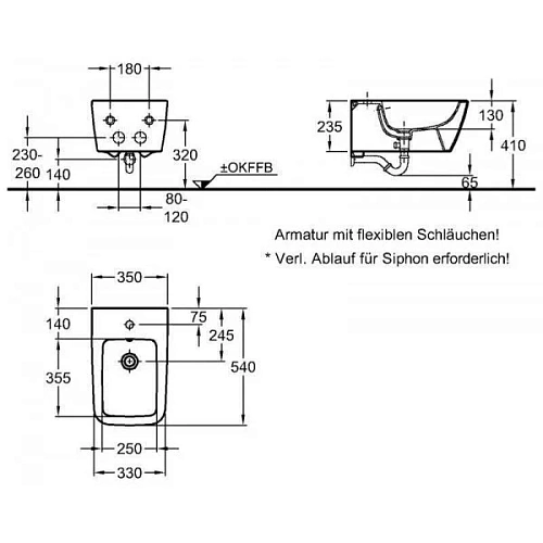 Биде подвесное Geberit iCon F231910000 Биде подвесное Geberit iCon F231910000
