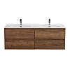 Картинка анонса товара «тумба под раковину belbagno kraft-1400-4c-so-2-rt rovere tabacco подвесная 1400x460»