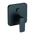 Детальная картинка товара «смеситель для ванны kludi pure&amp;style встраиваемый push&amp;switch, черный матовый 406593975»