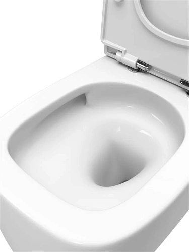 Унитаз подвесной CEZARES COMFORT CZR-380-TH-TOR/SC безободковый с сиденьем Унитаз подвесной CEZARES COMFORT CZR-380-TH-TOR/SC безободковый с сиденьем