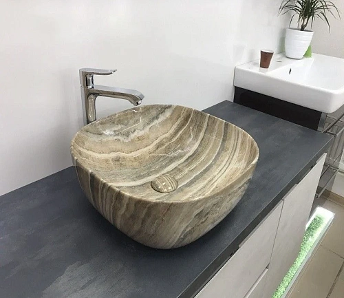 Раковина CeramaLux 543 накладная, под камень Раковина CeramaLux 543 накладная, под камень