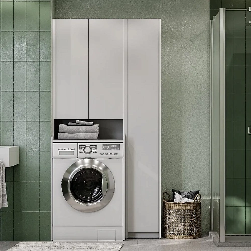 Шкаф-пенал Aquaton Лондри белая, узкая 1A260603LH010 Шкаф-пенал Aquaton Лондри белая, узкая 1A260603LH010