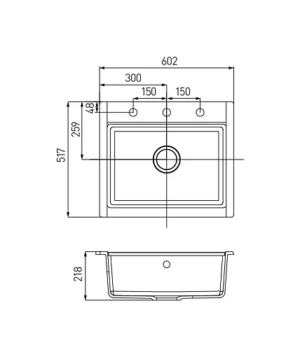 Кухонная мойка Aquaton Делия 60 1A715232LD280 из литого мрамора, прямоугольная, кофе Кухонная мойка Aquaton Делия 60 1A715232LD280 из литого мрамора, прямоугольная, кофе
