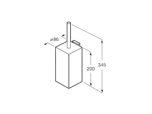 Ершик для унитаза Roca Rubik 816851024 Ершик для унитаза Roca Rubik 816851024