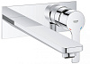 Картинка анонса товара «смеситель для раковины grohe lineare new на 2 отверстия, настенный монтаж, хром (23444001) внешняя ч»