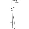 Картинка анонса товара «душевая система decoroom dr21070 с регулируемой высотой штанги и верхней душевой лейкой тропический»