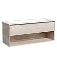 Картинка анонса товара «тумба под раковину sancos marmi 1.0 mr1.0120eg 1195х445х520 дуб галифакс натуральный, подвесная»
