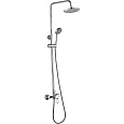 Детальная картинка товара «душевая система decoroom dr21070 с регулируемой высотой штанги и верхней душевой лейкой тропический»
