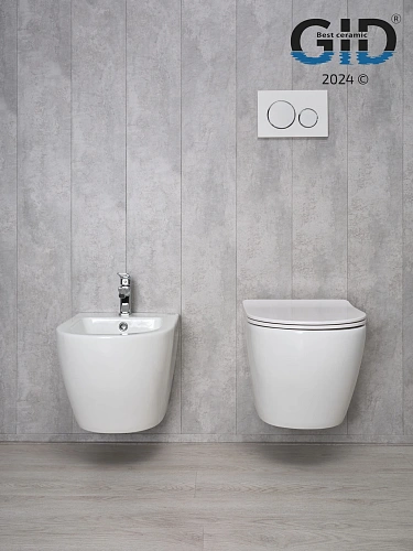 Унитаз подвесной Gid Tr2198 61107Y белый 49x36x35.5 с крышкой микролифт Унитаз подвесной Gid Tr2198 61107Y белый 49x36x35.5 с крышкой микролифт