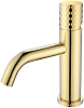Смеситель для раковины Boheme STICK GOLD DIAMOND GOLD 121-GG