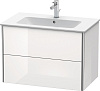 Картинка анонса товара «тумба под раковину duravit xsquare xs417202222 подвесная 81 см белая глянцевый»