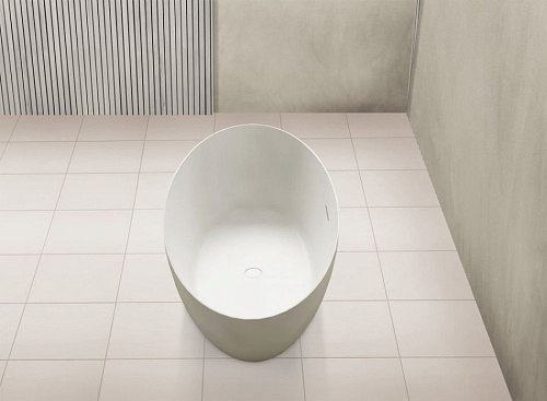 Ванна отдельностоящая ABBER AS9625-1.6 160x75 универсальная, белая матовая, искусственный камень Ванна отдельностоящая ABBER AS9625-1.6 160x75 универсальная, белая матовая, искусственный камень