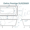 Ванна чугунная Delice Prestige 1800х750 DLR230601 Ванна чугунная Delice Prestige 1800х750 DLR230601