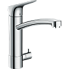 Картинка анонса товара «смеситель для кухни hansgrohe logis с запорным вентилем для посудомоечной машины 71834000»