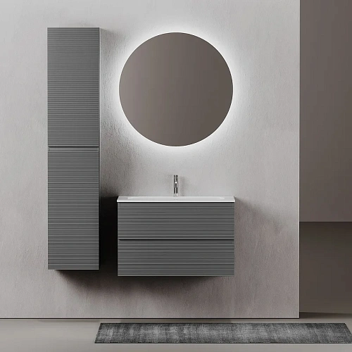 Тумба под раковину Sancos Folk FL80GS 790х445х500 Grey soft, подвесная Тумба под раковину Sancos Folk FL80GS 790х445х500 Grey soft, подвесная