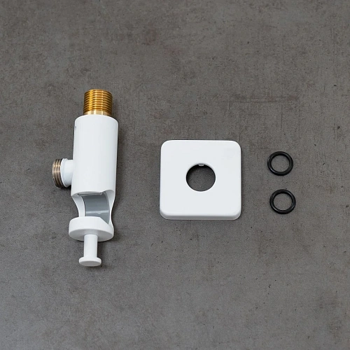 Шланговое подключение Lemark LM3785MW с креплением для лейки белый матовый Шланговое подключение Lemark LM3785MW с креплением для лейки белый матовый