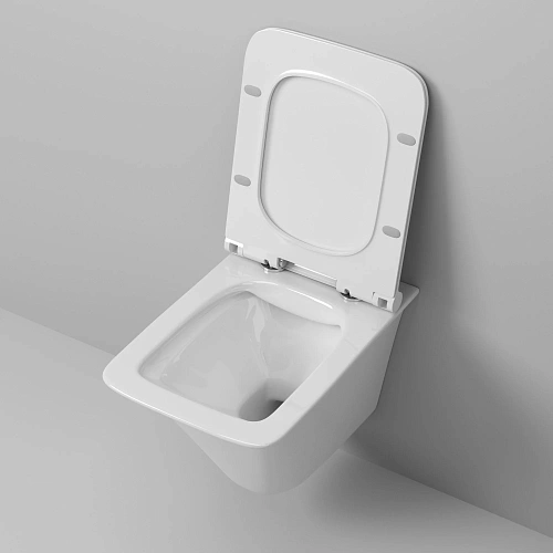 Унитаз подвесной GROSSMAN GR-4413S 510x355x370 безободковый с тонкой крышкой Унитаз подвесной GROSSMAN GR-4413S 510x355x370 безободковый с тонкой крышкой