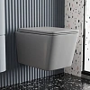 Унитаз подвесной ABBER Rechteck AC1201MG серый матовый, безободковый с крышкой микролифт Унитаз подвесной ABBER Rechteck AC1201MG серый матовый, безободковый с крышкой микролифт