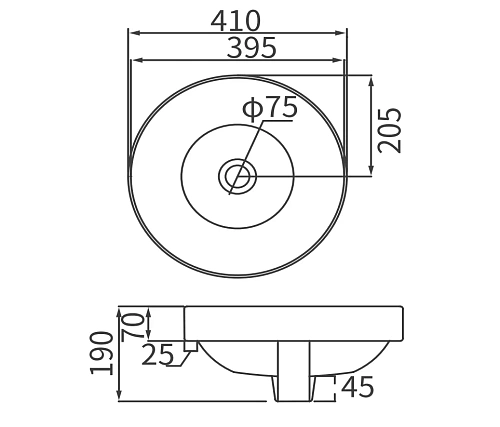 Раковина ARROW AP4305 накладная Раковина ARROW AP4305 накладная