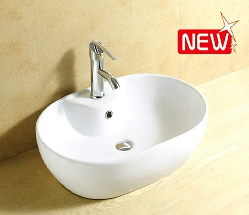 Раковина CeramaLux 9163 накладная, белый Раковина CeramaLux 9163 накладная, белый