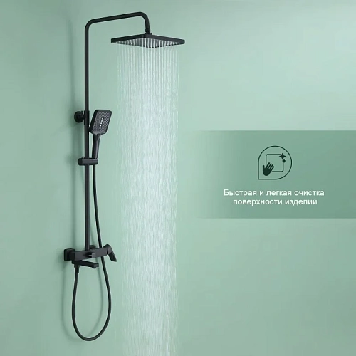 Душевая система Splenka S02.24.06, черный Душевая система Splenka S02.24.06, черный