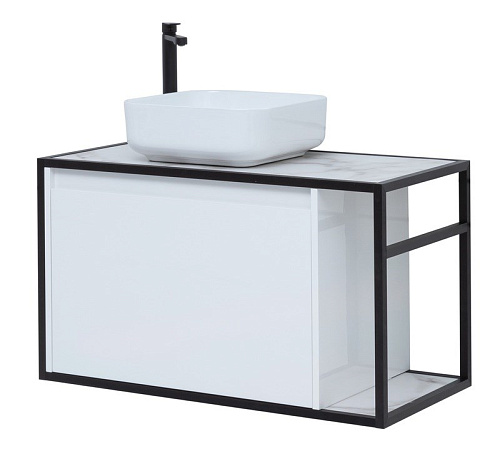 Тумба под раковину Aquanet Nova Lite Loft 90 L белый 00261652 Тумба под раковину Aquanet Nova Lite Loft 90 L белый 00261652