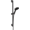 Картинка анонса товара «душевой гарнитур hansgrohe 105 3jet relaxation ecosmart cо штангой 65 см 24161670, матовый черный»