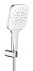 Картинка анонса товара «душевой гарнитур grohe rainshower smartactive 130 cube 26589ls0 3 вида струй, белая луна»