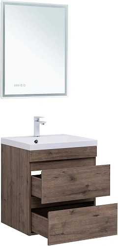 Тумба под раковину Aquanet Нота New 60 дуб веллингтон табак 00334191 подвесная Тумба под раковину Aquanet Нота New 60 дуб веллингтон табак 00334191 подвесная