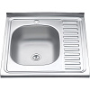 Картинка анонса товара «кухонная мойка melana 6060 l 0,6/160 декор накладная прямоугольная с сифоном (156d t l *15) 156d t l (*15)»