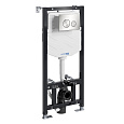Детальная картинка товара «инсталляция для унитаза wasserkraft aller 10tlt.010.me.bn02 с клавишей смыва никель»