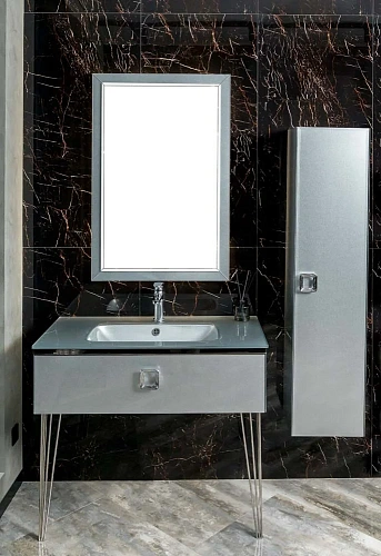 Шкаф-пенал Armadi Art LUCIDO 772-SL серебро GPVMA010 Шкаф-пенал Armadi Art LUCIDO 772-SL серебро GPVMA010