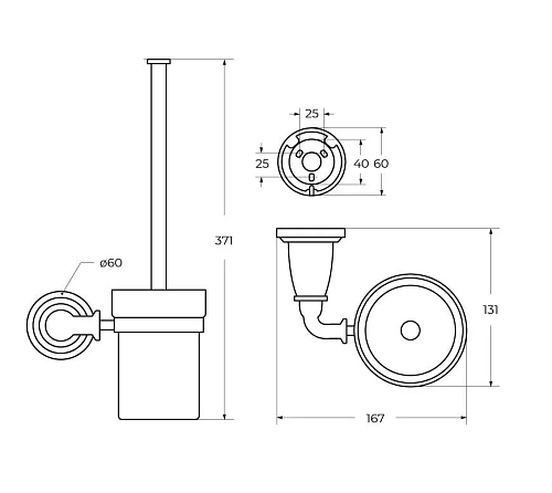 Ершик для унитаза ART&MAX BIANCHI AM-E-2608-Cr хром Ершик для унитаза ART&MAX BIANCHI AM-E-2608-Cr хром