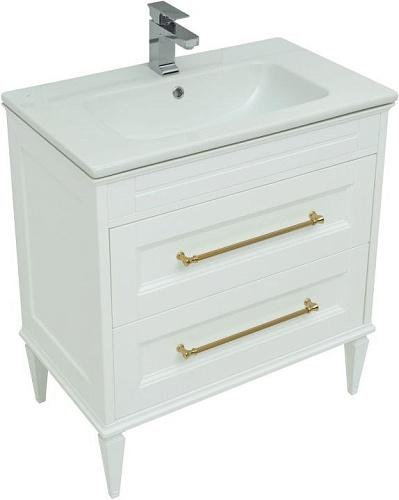 Тумба под раковину Aquanet Бостон 80 белый матовый 00243782 Тумба под раковину Aquanet Бостон 80 белый матовый 00243782